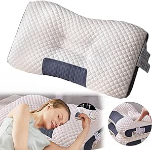 Clip nasal magnético original contra el ronquido con imán + LuxeOne Cómoda almohada para cervicales y cuello