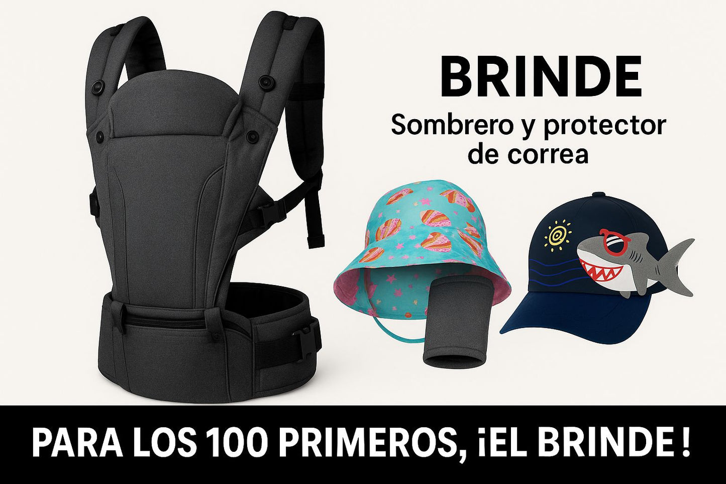 Mochila Ergonómica Portabebés 15 en 1 + Sombrero y Protector GRATIS – ¡Solo para los 100 Primeros!